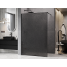 Mexen Kioto sprchová stena Walk-in 130 x 200 cm, grafitový crackle 12 mm, čierna - 800-130-101-70-44-X