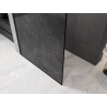 Mexen Kioto sprchová stena Walk-in 70 x 200 cm, crackle grafit 12 mm, čierna - 800-070-101-70-44-X