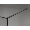 Mexen Kioto sprchová stena Walk-in 70 x 200 cm, crackle grafit 12 mm, čierna - 800-070-101-70-44-X
