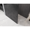 Mexen Kioto sprchová stena Walk-in 130 x 200 cm, crackle grafit 12 mm, gun metal - 800-130-101-95-44-X