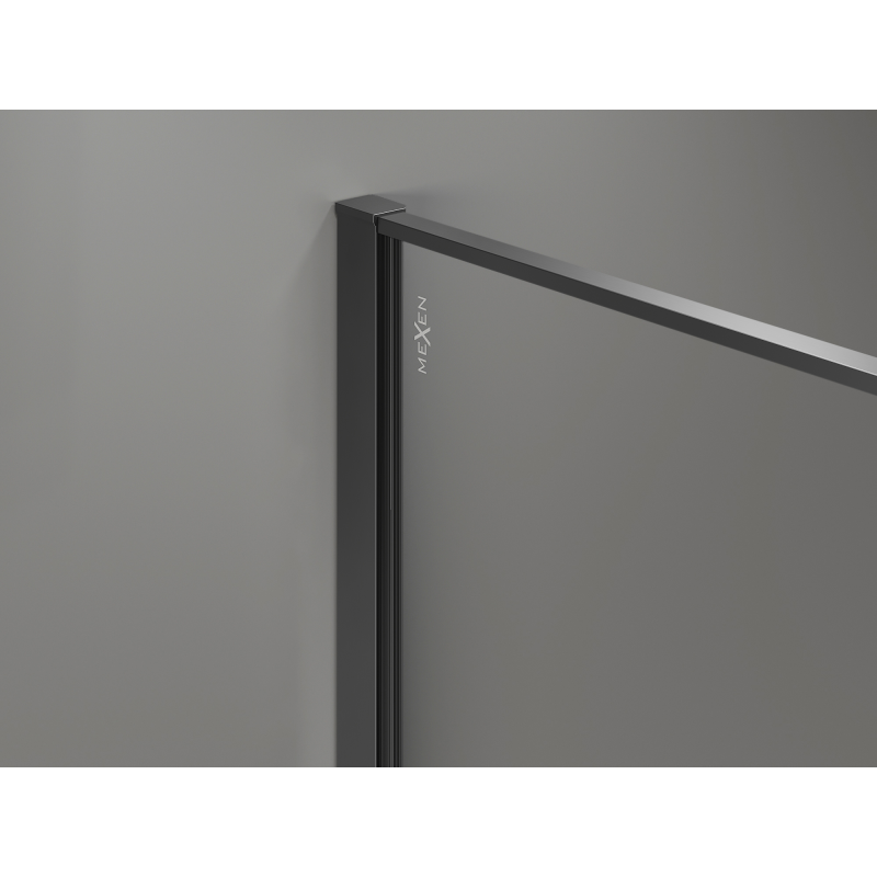 Mexen Kioto Sprchová stena Walk-in 110 x 200 cm, crackle grafit 12 mm, gun metal - 800-110-101-95-44-X