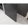 Mexen Kioto sprchová stena Walk-in 70 x 200 cm, crackle grafit 12 mm, gun metal - 800-070-101-95-44-X