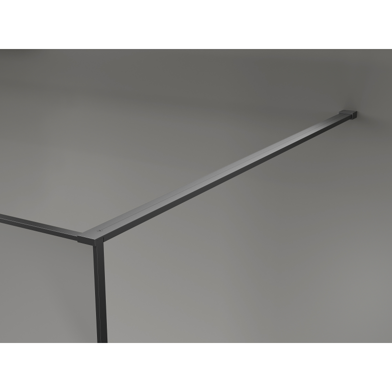 Mexen Kioto sprchová stena Walk-in 100 x 200 cm, crackle grafit 12 mm, gun metal - 800-100-101-95-44-X