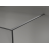 Mexen Kioto sprchová stena Walk-in 100 x 200 cm, crackle grafit 12 mm, gun metal - 800-100-101-95-44-X