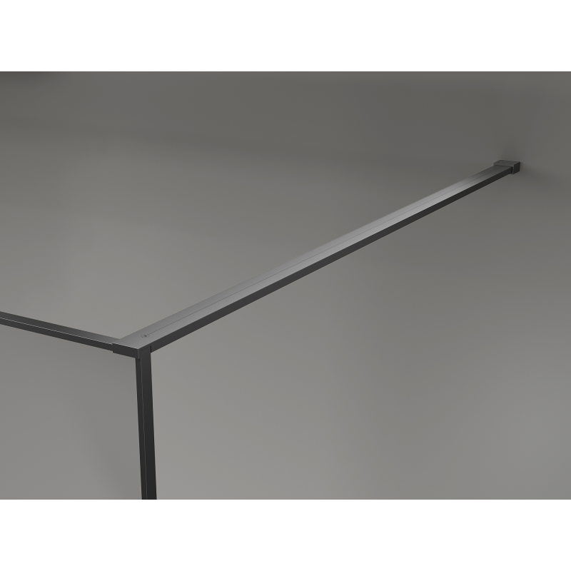 Mexen Kioto sprchová stena Walk-in 90 x 200 cm, crackle grafit 12 mm, gun metal - 800-090-101-95-44-X