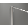 Mexen Kioto sprchová stena Walk-in 130 x 200 cm, crackle grafit 12 mm, brúsený nikel - 800-130-101-97-44-X