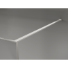 Mexen Kioto sprchová stena Walk-in 90 x 200 cm, crackle grafit 12 mm, kartáčovaný nikel - 800-090-101-97-44-X