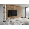 Mexen Lam-SF 01 stenové akustické lamely 280 x 30 cm, plsť 9 mm, technická dýha, Biely Dub - S106-280-01-040