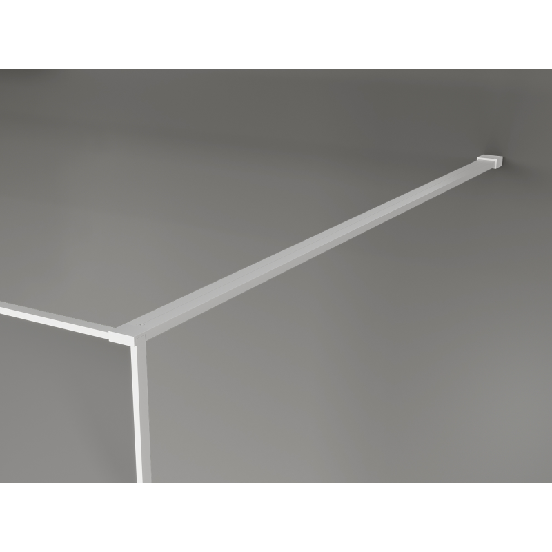 Mexen Kioto sprchová stena Walk-in 80 x 200 cm, praskliny transparentné 12 mm, biela - 800-080-101-20-04-X
