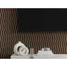 Mexen Lam-SF 01 akustické stenové lamely 280 x 30 cm, plsť 9 mm, technická dyha, Tmavý Orech - S106-280-01-044