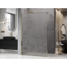 Mexen Kioto sprchová stena Walk-in 130 x 200 cm, crackle transparent 12 mm, zlatá - 800-130-101-50-04-X