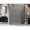 Mexen Kioto sprchová stena Walk-in 160 x 200 cm, crackle transparent 12 mm, ružové zlato - 800-160-101-60-04-X