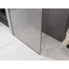 Mexen Kioto sprchová stena Walk-in 160 x 200 cm, crackle transparent 12 mm, brúsená meď - 800-160-101-65-04-X