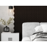 Mexen Lam-SF 02 akustické stenové lamely 280 x 30 cm, plsť 9 mm, technická dyha, Čierny Dub - S106-280-02-046
