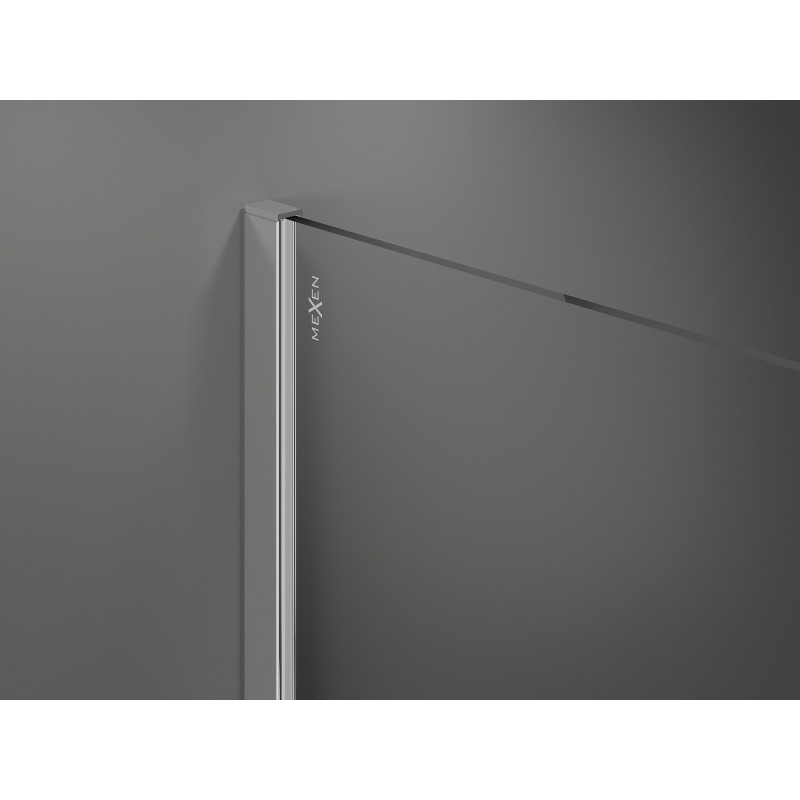 Mexen Kioto sprchová stena Walk-in 130 x 200 cm, bronz 8 mm, chróm - 800-130-101-01-32