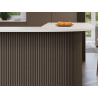 Mexen Ovalo 02 ryhované elastické stenové lamely 280 x 36 cm, technická dyha, Sivý Dub - S130-280-02-043