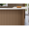 Mexen Ovalo 02 elastické stenové lamely s ryhovaním 280 x 36 cm, technická dyha, Svetlý Orech - S130-280-02-047