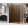 Mexen Kioto sprchová stena Walk-in 130 x 200 cm, bronz 8 mm, zlatá - 800-130-101-50-32