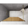Mexen Kioto sprchová stena Walk-in 130 x 200 cm, bronz 8 mm, zlatá - 800-130-101-50-32