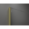 Mexen Kioto sprchová stena Walk-in 130 x 200 cm, bronz 8 mm, zlatá kartáčovaná - 800-130-101-55-32