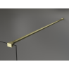 Mexen Kioto sprchová stena Walk-in 130 x 200 cm, bronz 8 mm, zlatá kartáčovaná - 800-130-101-55-32