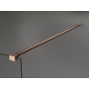 Mexen Kioto sprchová stena Walk-in 130 x 200 cm, bronz 8 mm, brúsená meď - 800-130-101-65-32