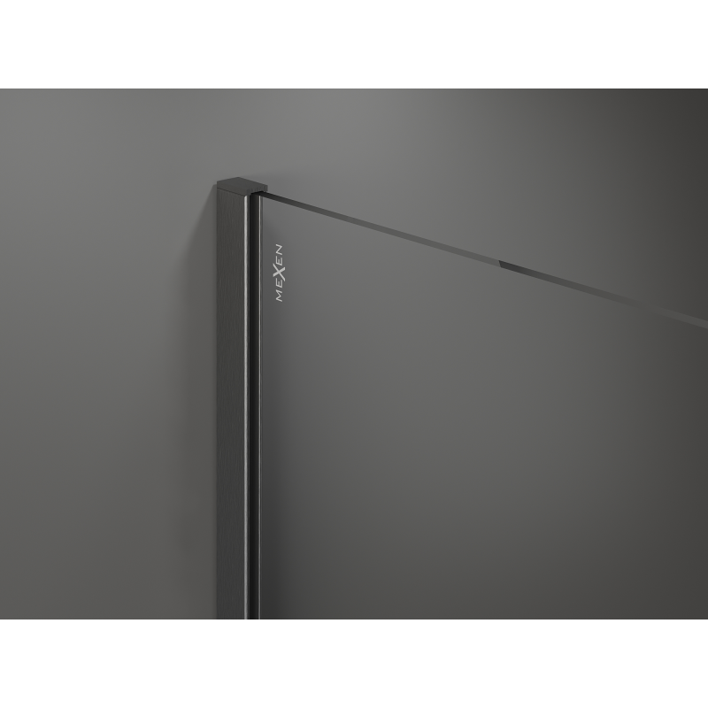 Mexen Kioto sprchová stena Walk-in 130 x 200 cm, bronz 8 mm, kartáčovaná gun gray - 800-130-101-66-32