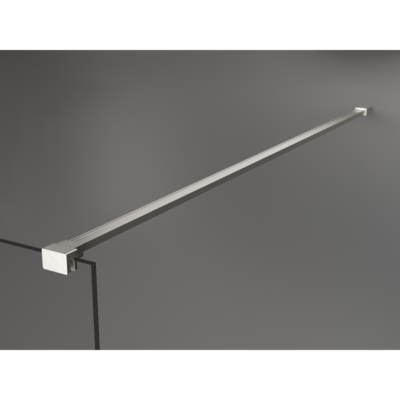 Mexen Kioto sprchová stena Walk-in 100 x 200 cm, 8 mm bronzová, brúsený nikel - 800-100-101-97-32
