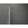 Mexen Kioto sprchová stena Walk-in 130 x 200 cm, bronz 8 mm, brúsený nikel - 800-130-101-97-32