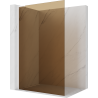 Mexen Kioto L sprchová stena Walk-in 90 x 200 cm, bronz, biela - 800-090-103-20-32