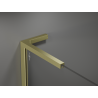 Mexen Kioto L sprchová stena Walk-in 100 x 200 cm, bronz, zlatá kartáčovaná - 800-100-103-55-32