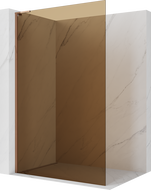 Mexen Kioto L sprchová stena Walk-in 70 x 200 cm, bronz, ružové zlato - 800-070-103-60-32