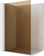Mexen Kioto L Sprchová stena Walk-in 110 x 200 cm, bronz, brúsená meď - 800-110-103-65-32