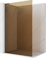 Mexen Kioto L sprchová stena Walk-in 80 x 200 cm, bronz, kartáčovaná sivá zbraň - 800-080-103-66-32