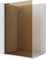 Mexen Kioto L sprchová stena Walk-in 100 x 200 cm, bronzová, čierna - 800-100-103-70-32