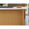 Mexen Ovalo 01 ryhované elastické nástenné lamely 280 x 36 cm, technická dyha, Dub Classic - S130-280-01-041
