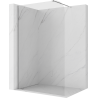 Mexen Kioto-P sprchová stena Walk-in 130 x 200 cm, transparentná 8 mm, chróm - 800-130-101-01-00-P