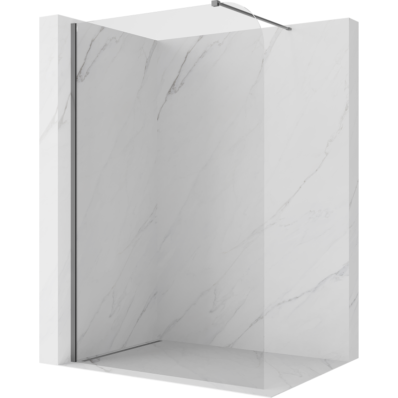 Mexen Kioto-P Sprchová stena Walk-in 140 x 200 cm, transparentná 8 mm, gun metal - 800-140-101-95-00-P