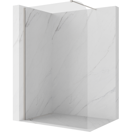 Mexen Kioto-P sprchová stena Walk-in 120 x 200 cm, transparentná 8 mm, brúsený nikel - 800-120-101-97-00-P