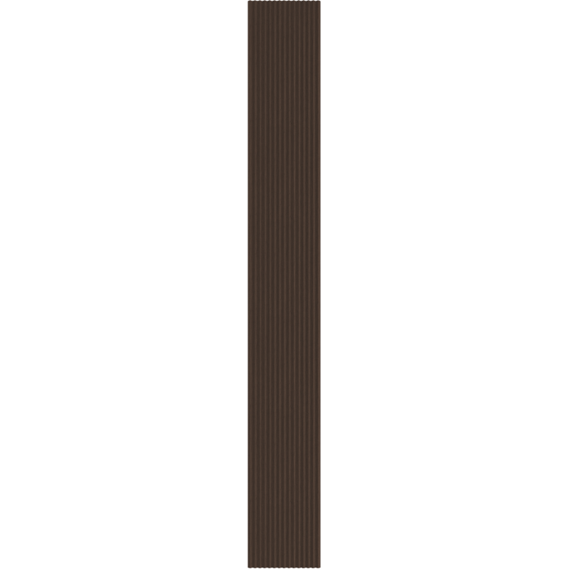 Mexen Ovalo 01 ryhované elastické stenné lamely 280 x 36 cm, technická dyha, Mocca Dub - S130-280-01-045