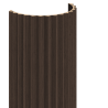Mexen Ovalo 01 ryhované elastické stenné lamely 280 x 36 cm, technická dyha, Mocca Dub - S130-280-01-045