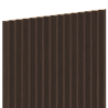 Mexen Ovalo 01 ryhované elastické stenné lamely 280 x 36 cm, technická dyha, Mocca Dub - S130-280-01-045