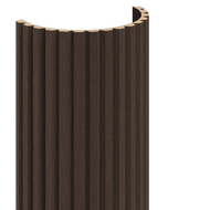 Mexen Ovalo 02 stenové lamely s ryhovaním pružné 280 x 36 cm, technická dyha, Dub Mocca - S130-280-02-045