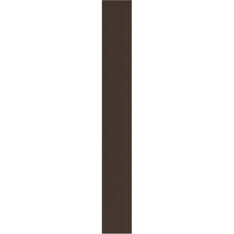 Mexen Ovalo 03 lamely na stenu ryhované elastické 280 x 36 cm, technická dyha, Dub Mocca - S130-280-03-045