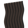 Mexen Lam-SF 01 vzorka stenových akustických lamiel, plsť 9 mm, technická dyha, Čierny dub - S106-01-046-S