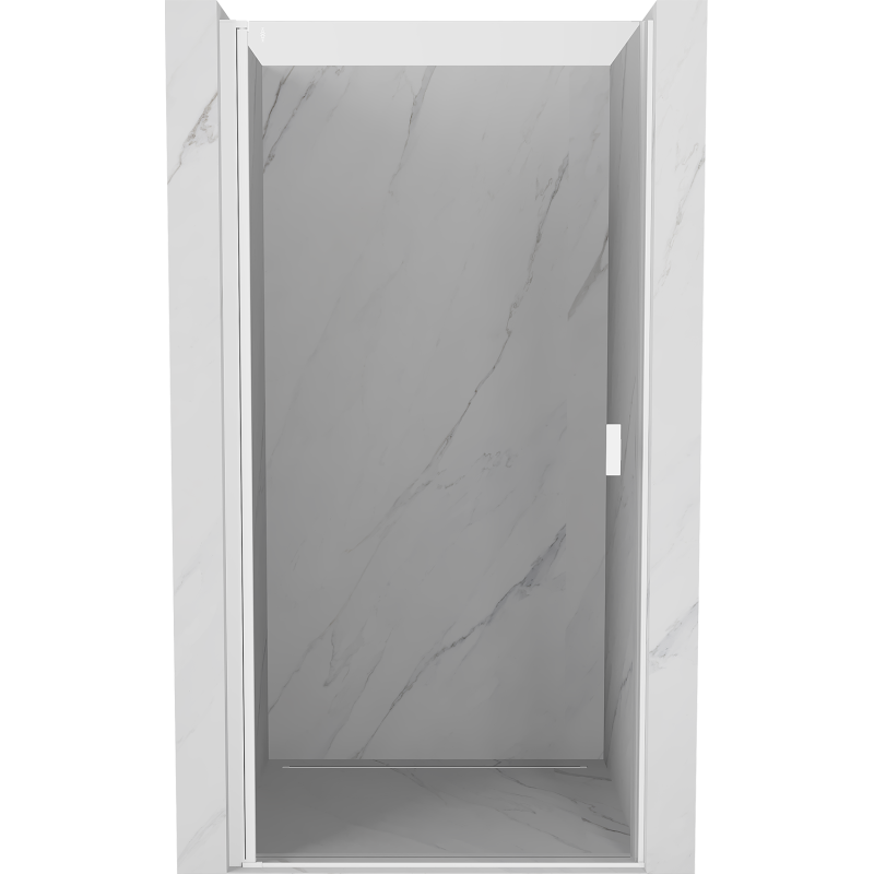 Mexen Mist-B otočné sprchové dvere 90 cm, priehľadné, biele - 8A2-090-000-20-00