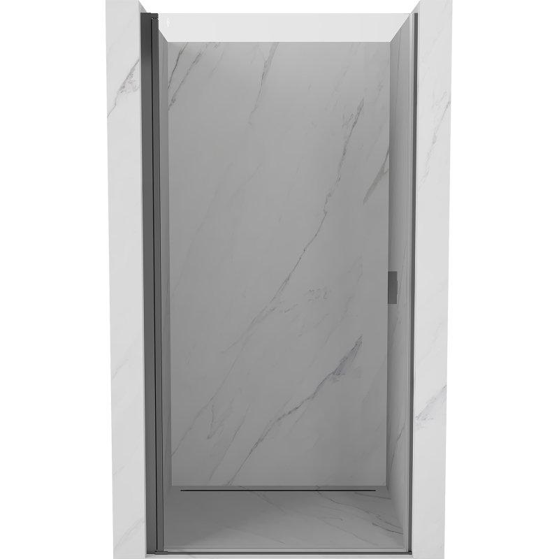 Mexen Mist-B otváracie sprchové dvere 70 cm, transparentné, gun metal - 8A2-070-000-95-00