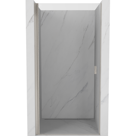 Mexen Mist-B 90 cm výklopné sprchové dvere, priehľadné, brúsený nikel - 8A2-090-000-97-00