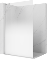 Mexen Kioto L sprchová stena Walk-in 90 x 200 cm, biela ombré 8 mm, chróm - 800-090-103-01-86