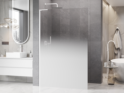 Mexen Kioto L sprchová stena Walk-in 80 x 200 cm, biela ombre 8 mm, biela - 800-080-103-20-86